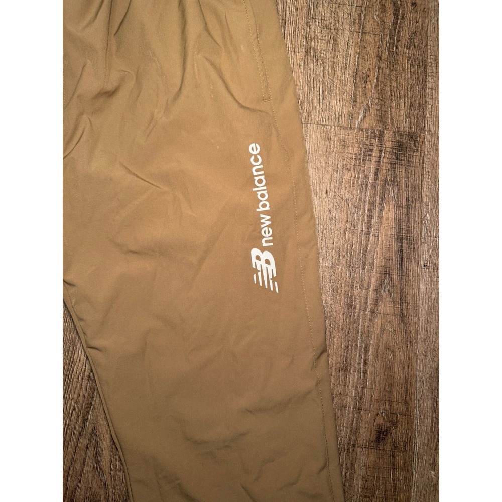 New Balance Mens XL Tan Khaki Track Pants Joggers Athletic Running Training - Picture 5 of 12